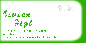 vivien higl business card